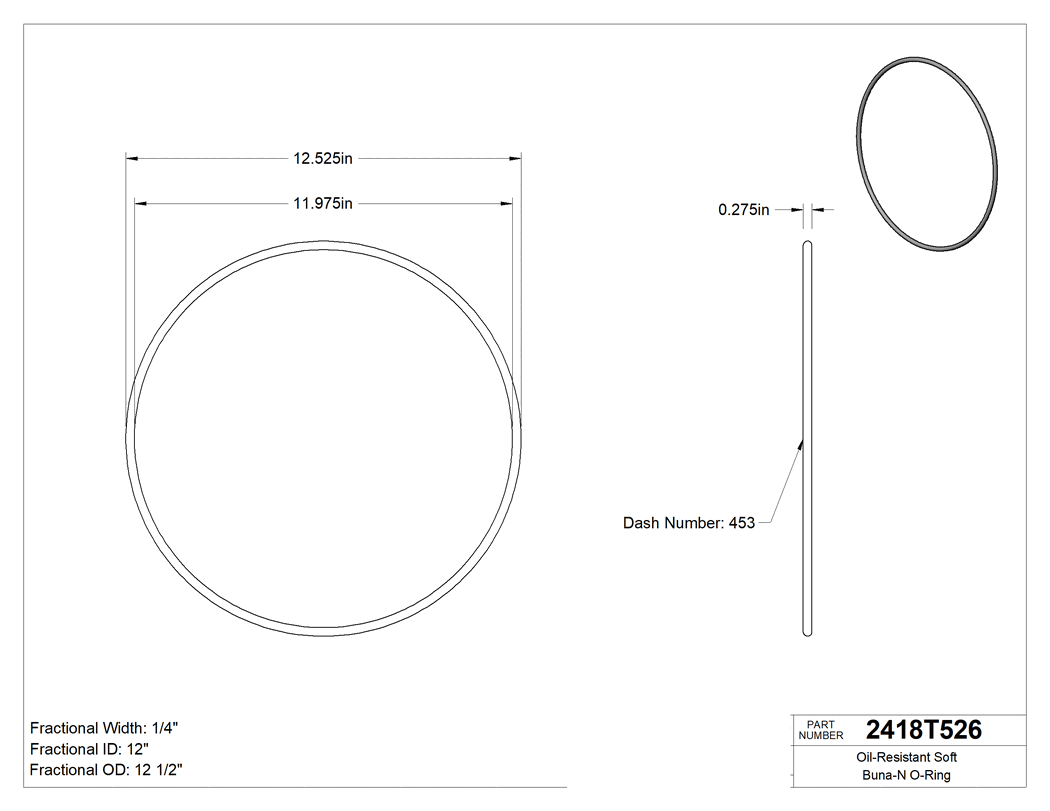 Technical drawing - 2418T526